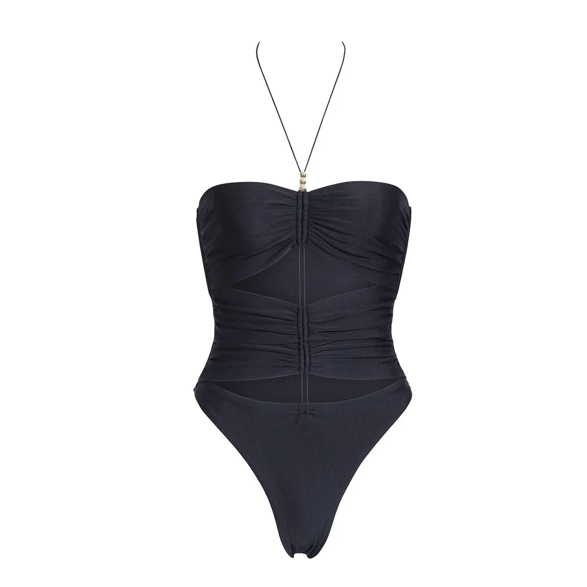 Yone™ | Schwarzer Cut-Out Badeanzug