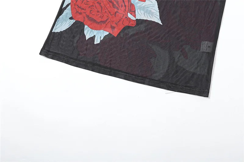 Alba™ | Langes Kleid mit Rosenprint
