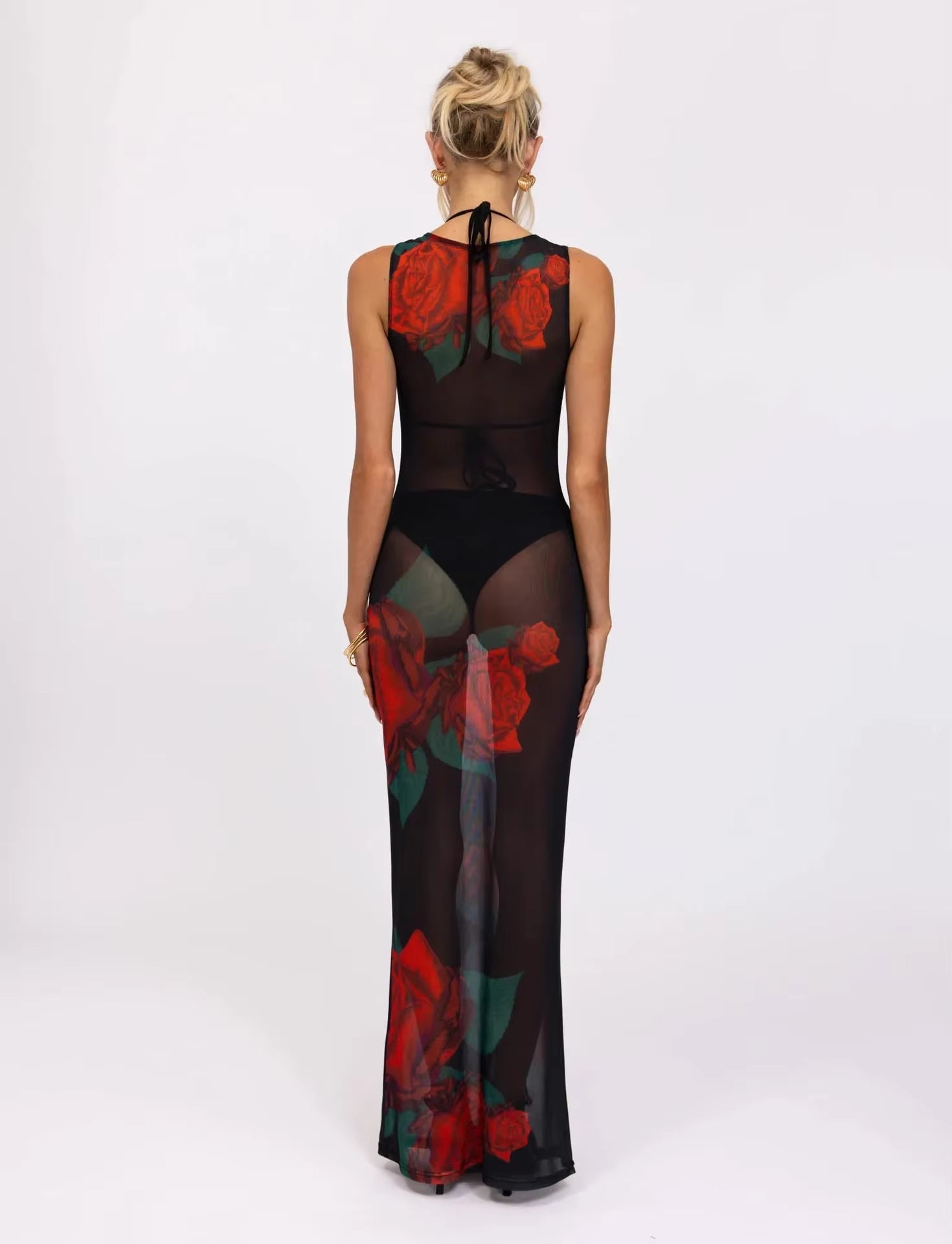 Alba™ | Langes Kleid mit Rosenprint