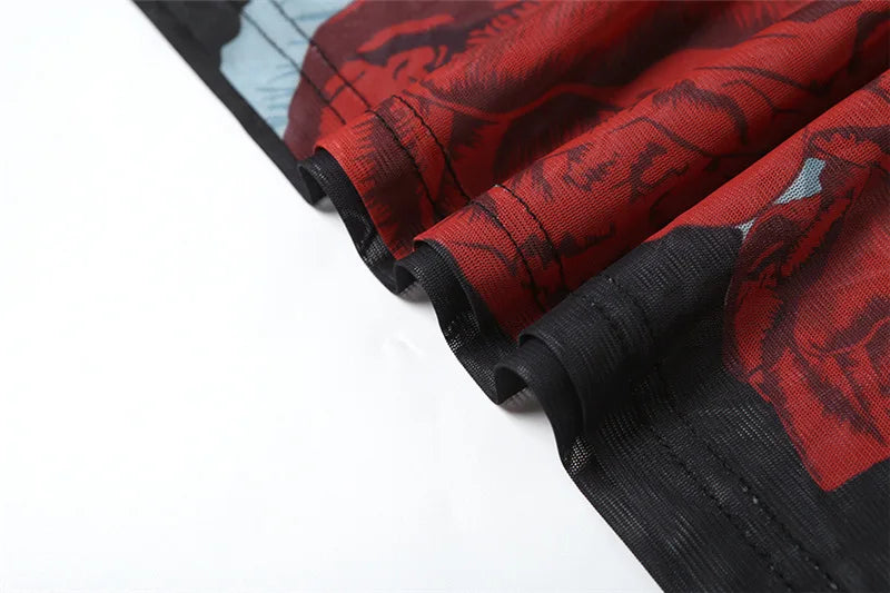 Alba™ | Langes Kleid mit Rosenprint