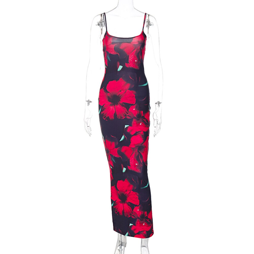 Amalfi™ | Figurbetontes Maxikleid mit Blumenmuster