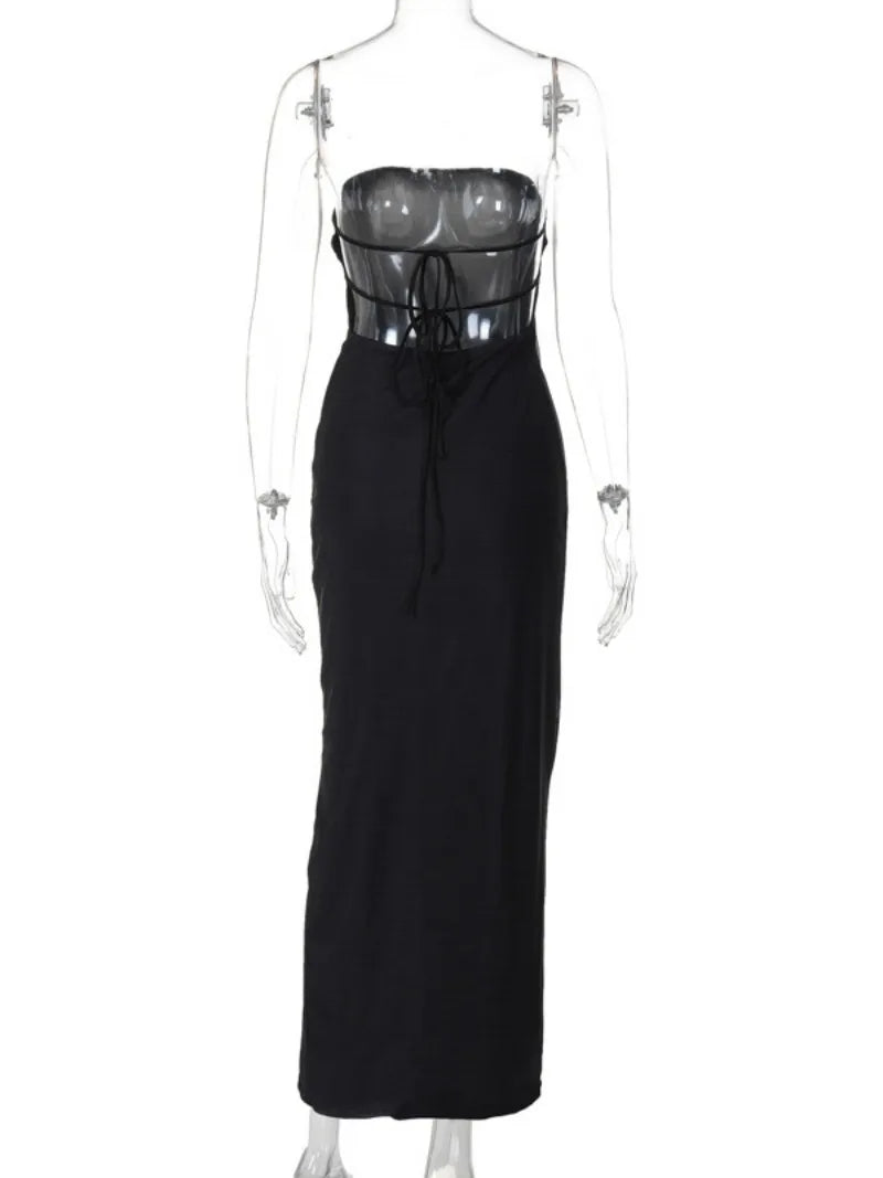 Janny™ | Elegantes Schwarzes Kleid mit Blumenmuster