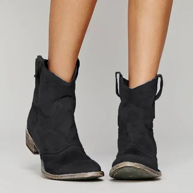Thalia™ - Vintage Cowboy-Stiefeletten