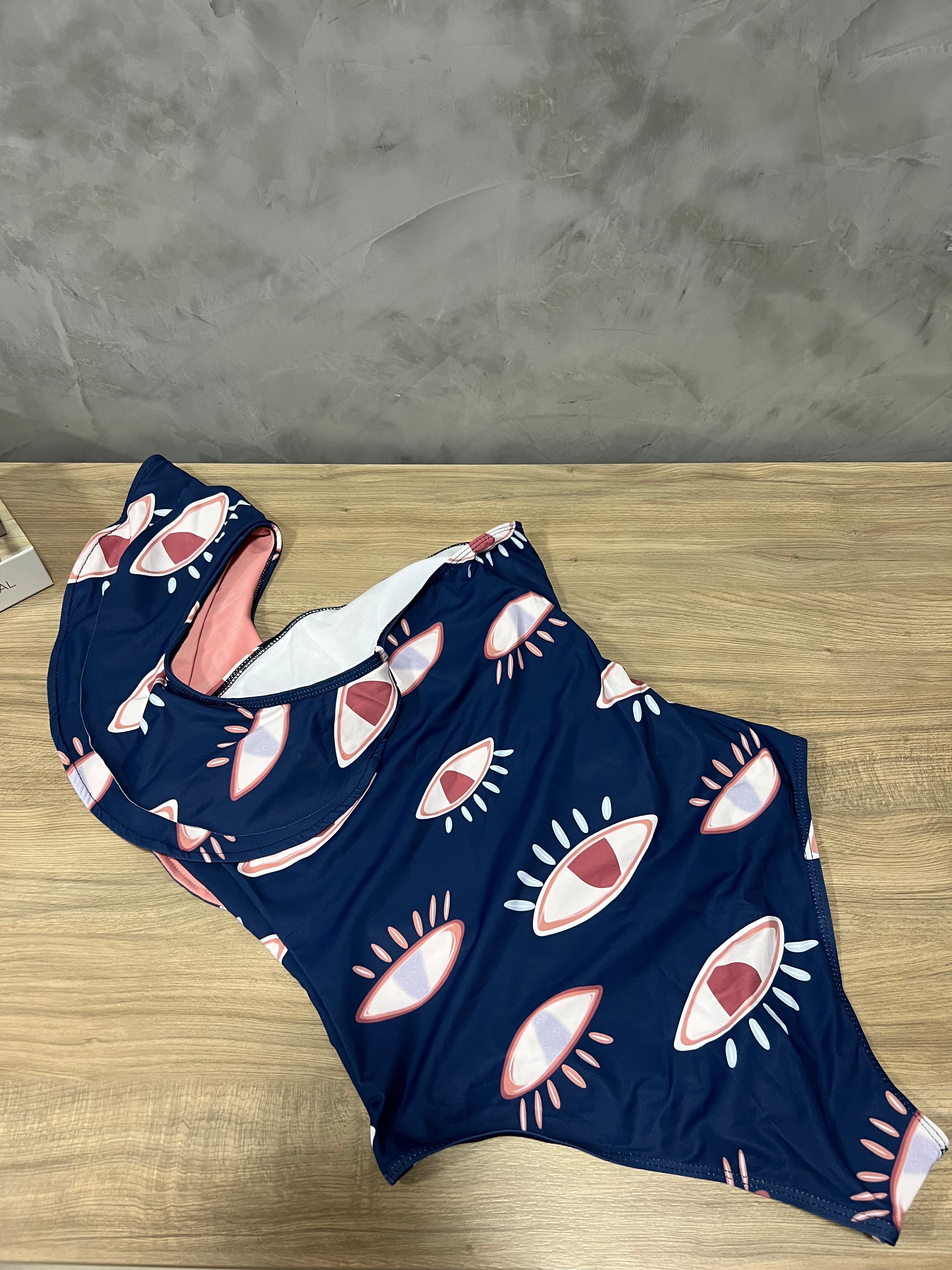Carneiros™ | Asymmetrischer Badeanzug mit Print