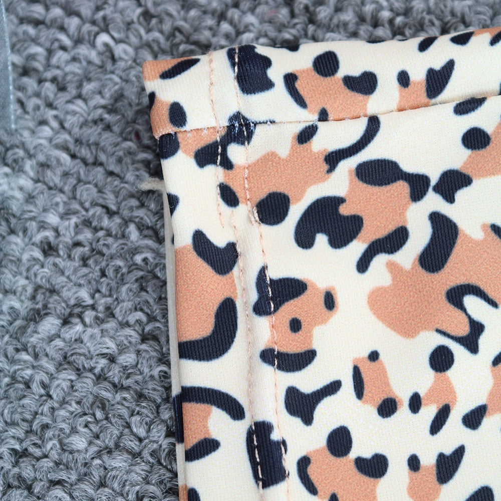 Valentina™ | Bunte Langarm-Bikini mit Animal-Print